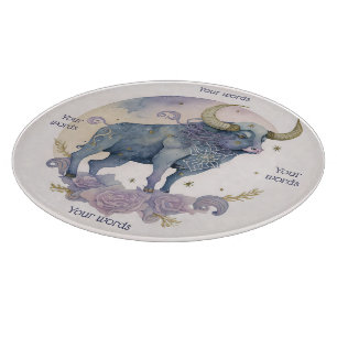 Erstellen Sie Ihre eigene Aquarelltafel Taurus Alt Schneidebrett
