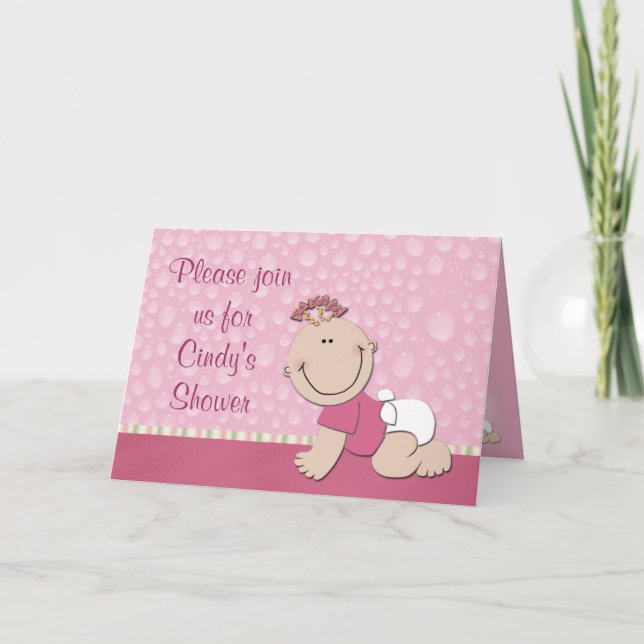 Erstellen Sie Ihre eigene Babydusche Einladung (Vorderseite)