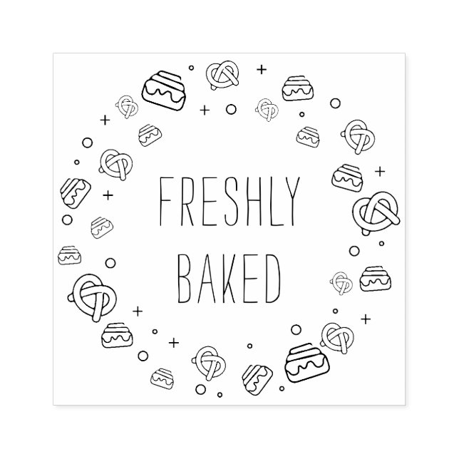 Erstellen Sie Ihre eigene Bäckerei Small Business  Gummistempel (Prägung)