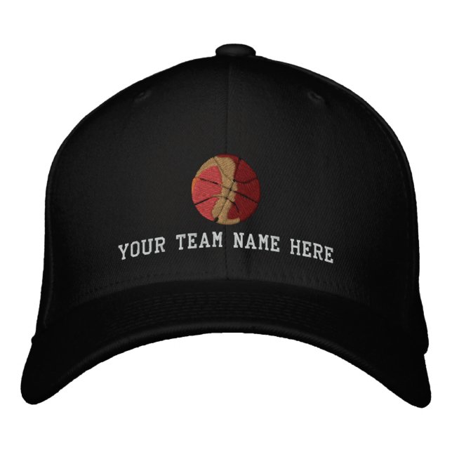 Erstellen Sie Ihre eigene Basketballkappe Bestickte Baseballkappe (Vorderseite)