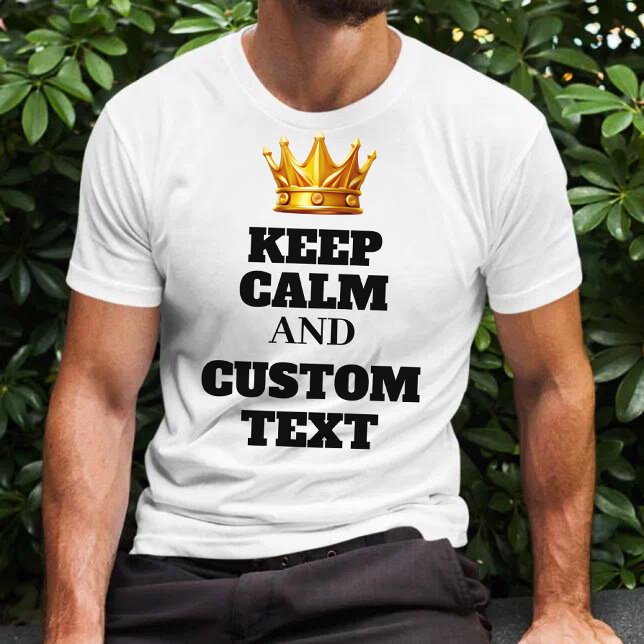 Erstellen Sie Ihre eigene Behalten Ruhe und benutz T-Shirt (Von Creator hochgeladen)