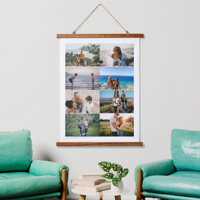 Erstellen Sie Ihre eigene benutzerdefinierte Famil Wandteppich Mit Holzrahmen (Wohnzimmer)