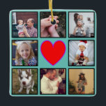 Erstellen Sie Ihre eigene benutzerdefinierte FotoC Keramikornament<br><div class="desc">Erstellen Sie Ihre eigene personalisierte 8-Foto-Collage Dekoration mit Ihren individuellen Bildern. Fügen Sie Ihren Favoriten, Designs, Fotos oder Kunstwerke, um etwas ganz Einzigartiges zu schaffen. Um diese Designvorlage zu bearbeiten, laden Sie einfach Ihr eigenes Bild wie oben gezeigt hoch. Sie können die Bildränder und das Herz der Liebe entfernen, wenn...</div>