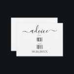 Erstellen Sie Ihre eigene benutzerdefinierte Kalli Hinweiskarte<br><div class="desc">Erstellen Sie Ihre eigene Custom Calligraphy Advice Card Besuchen Sie unseren Shop für mehr Koordinierung der Hochzeit und besondere Veranstaltungen Vorräte, Dekoration und Favoriten!</div>