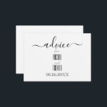 Erstellen Sie Ihre eigene benutzerdefinierte Kalli Hinweiskarte<br><div class="desc">Erstellen Sie Ihre eigene Custom Calligraphy Advice Card Besuchen Sie unseren Shop für mehr Koordinierung der Hochzeit und besondere Veranstaltungen Vorräte,  Dekoration und Favoriten!</div>