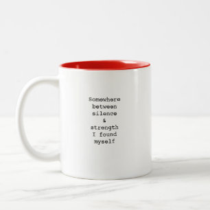 Erstellen Sie Ihre eigene benutzerdefinierte Zitat Zweifarbige Tasse
