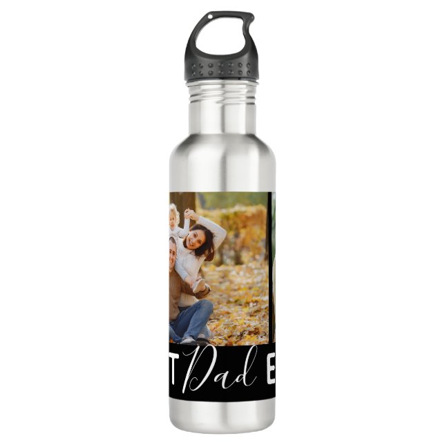 Erstellen Sie Ihre eigene Beste Vater-Collage für  Edelstahlflasche (Vorderseite)
