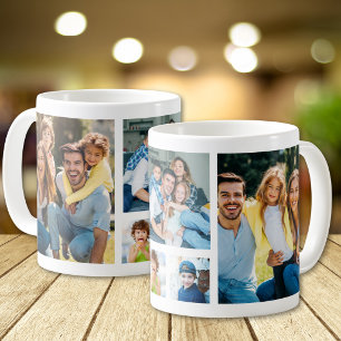 Erstellen Sie Ihre eigene Bildercollage mit 5 Foto Kaffeetasse