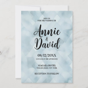 Erstellen Sie Ihre eigene Blue Vintag Texture Wedd Einladung