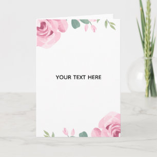 Erstellen Sie Ihre eigene Blumenborder Dankeskarte
