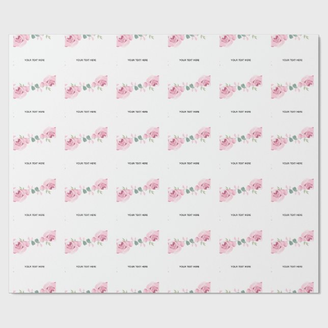 Erstellen Sie Ihre eigene Blumenborder Geschenkpapier (Flach)