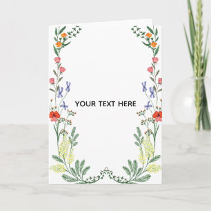 Erstellen Sie Ihre eigene Blumenborder Karte