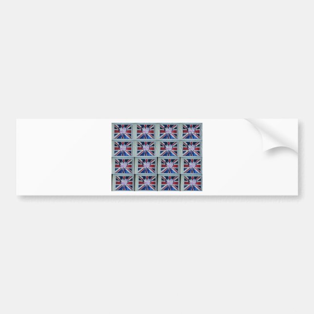 Erstellen Sie Ihre eigene britische Flagge. Autoaufkleber (Vorne)