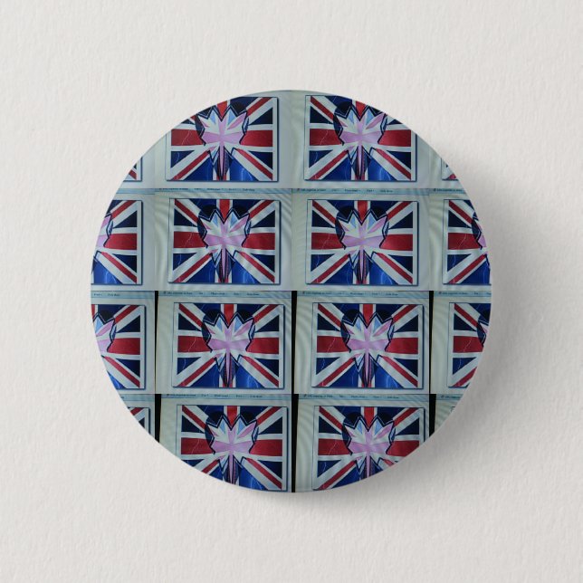 Erstellen Sie Ihre eigene britische Flagge. Button (Vorderseite)