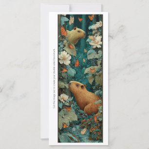 Erstellen Sie Ihre eigene Capybara-Blumen-Lesezeic