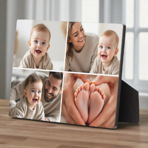 Erstellen Sie Ihre eigene Collage mit 4 Fotos Süße Fotoplatte