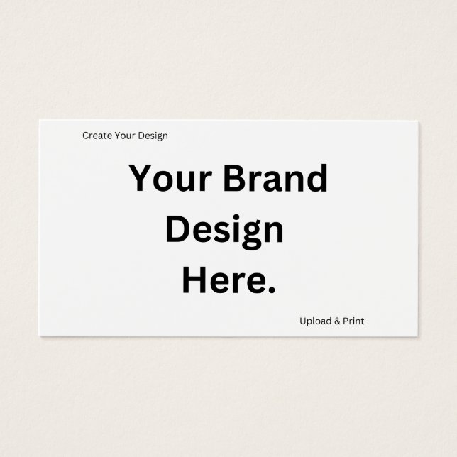 Erstellen Sie Ihre eigene Design- und Print-Visite (Vorderseite)