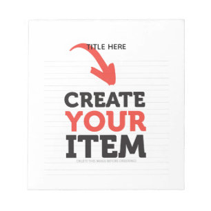 ERSTELLEN SIE IHRE EIGENE DIY Custom-Upload Ihr De Notizblock