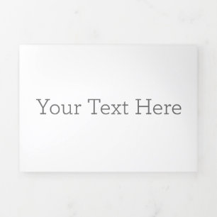 Erstellen Sie Ihre eigene dreispurige Letter Falte Dreifach Gefaltete Urlaubskarte