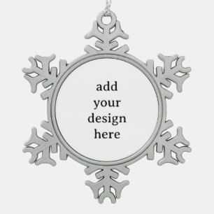 Erstellen Sie Ihre eigene einfache benutzerdefinie Schneeflocken Zinn-Ornament