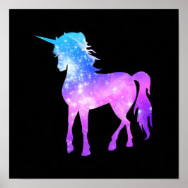 Erstellen Sie Ihre eigene Einhorn-Foto-Silhouette  Poster