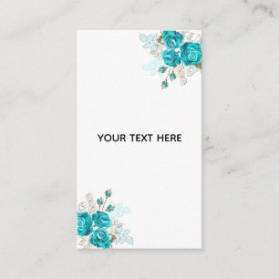Erstellen Sie Ihre eigene elegante blaue Rose Begleitkarte