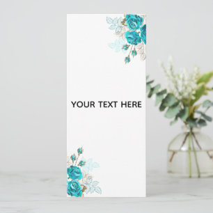 Erstellen Sie Ihre eigene elegante blaue Rose Einladung