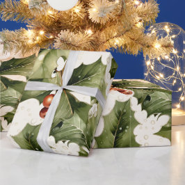 Erstellen Sie Ihre eigene elegante Rot-Viktorianis Geschenkpapier