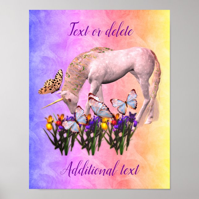 Erstellen Sie Ihre eigene Fantasie von Einhorn und Poster (Vorne)