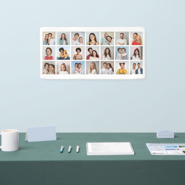Erstellen Sie Ihre eigene Farbe für 21 Collage. Banner (Messe)