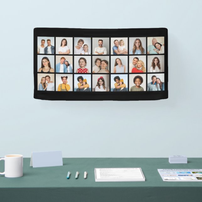 Erstellen Sie Ihre eigene Farbe für 21 Collage. Banner (Messe)