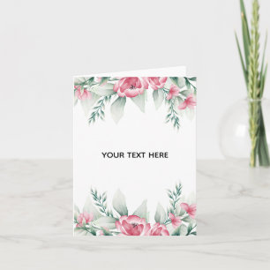 Erstellen Sie Ihre eigene farbenfrohe Blumenborder Dankeskarte