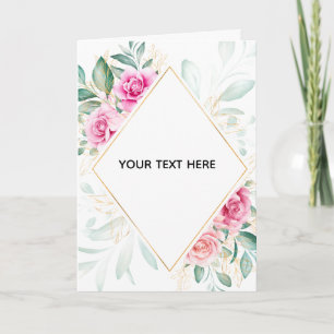 Erstellen Sie Ihre eigene farbenfrohe Blumenborder Dankeskarte