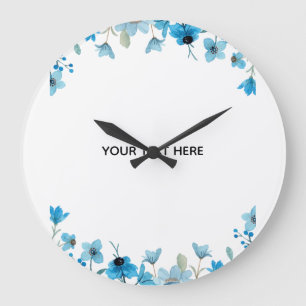 Erstellen Sie Ihre eigene farbenfrohe Blumenborder Große Wanduhr