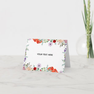 Erstellen Sie Ihre eigene farbenfrohe Blumenborder Karte