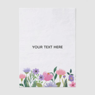 Erstellen Sie Ihre eigene farbenfrohe Blumenborder Seidenpapier