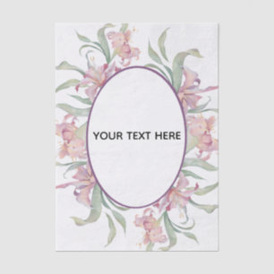 Erstellen Sie Ihre eigene farbenfrohe Blumenborder Seidenpapier