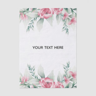 Erstellen Sie Ihre eigene farbenfrohe Blumenborder Seidenpapier