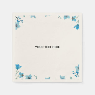 Erstellen Sie Ihre eigene farbenfrohe Blumenborder Serviette