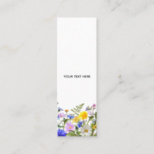Erstellen Sie Ihre eigene farbenfrohe Flora  Mini Visitenkarte