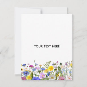 Erstellen Sie Ihre eigene farbenfrohe Flora Mitteilungskarte