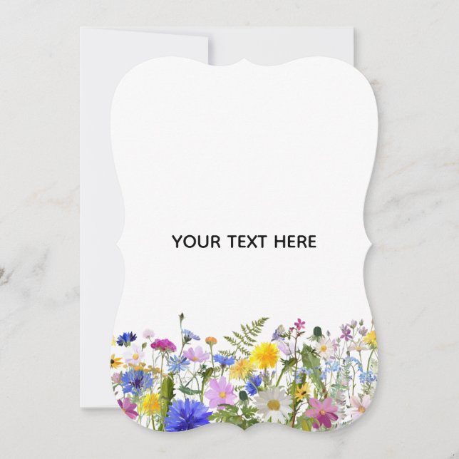 Erstellen Sie Ihre eigene farbenfrohe Flora  Save The Date (Vorderseite)