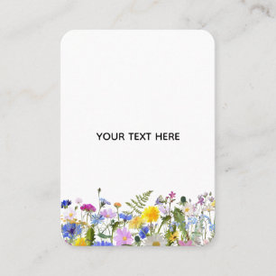 Erstellen Sie Ihre eigene farbenfrohe Flora Telefonnummerkarte