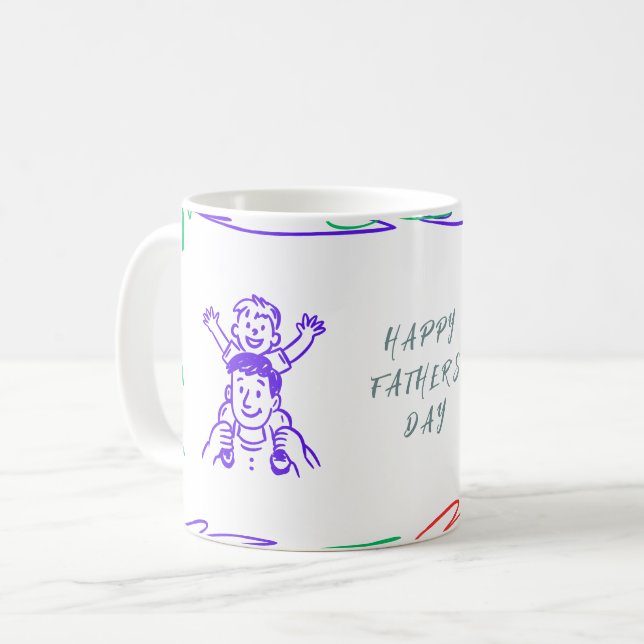 Erstellen Sie Ihre eigene farbenfrohe Tasse zum Va (Vorderseite Links)