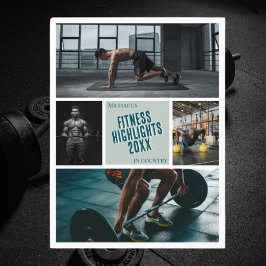 Erstellen Sie Ihre eigene Fitness Foto Postkarte