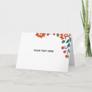 Erstellen Sie Ihre eigene Floral Karte