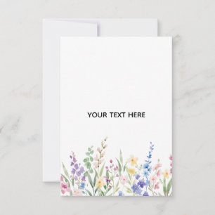 Erstellen Sie Ihre eigene Florale Antwortkarte RSVP Karte