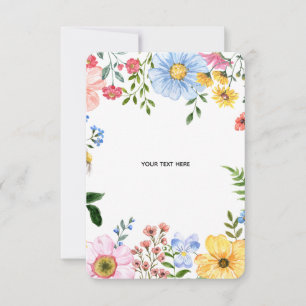 Erstellen Sie Ihre eigene florale Antwortkarte RSVP Karte