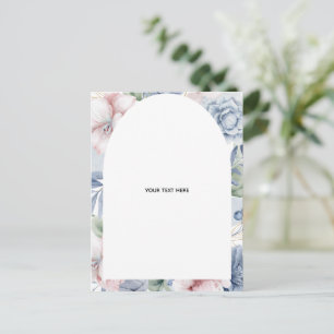 Erstellen Sie Ihre eigene florale gefaltete Dankes Postkarte