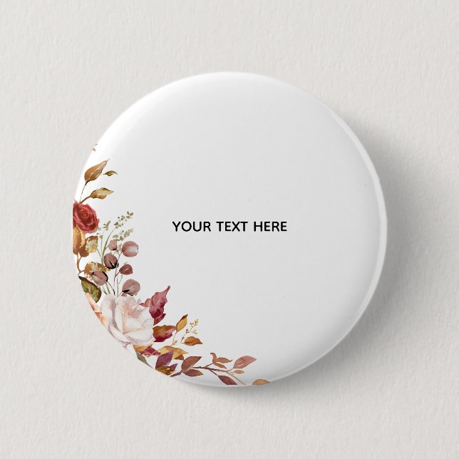 Erstellen Sie Ihre eigene florale Taste Button (Vorderseite)